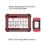 Battery Replacement for LAUNCH X431 Torque HD Trucks Scan Tool